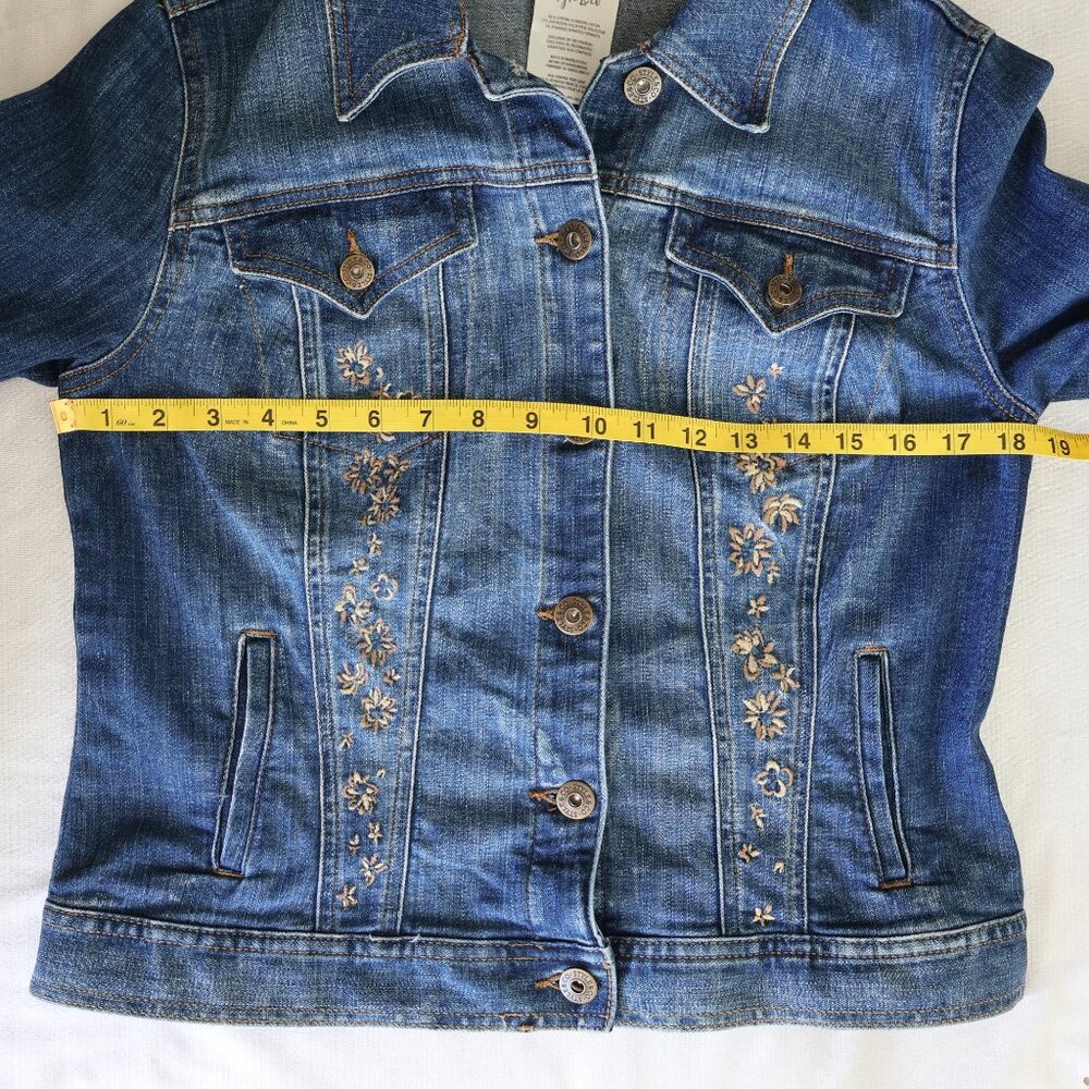 Jean Jacket - Size S - Embroidered - Style & Co - Picture 5 of 12